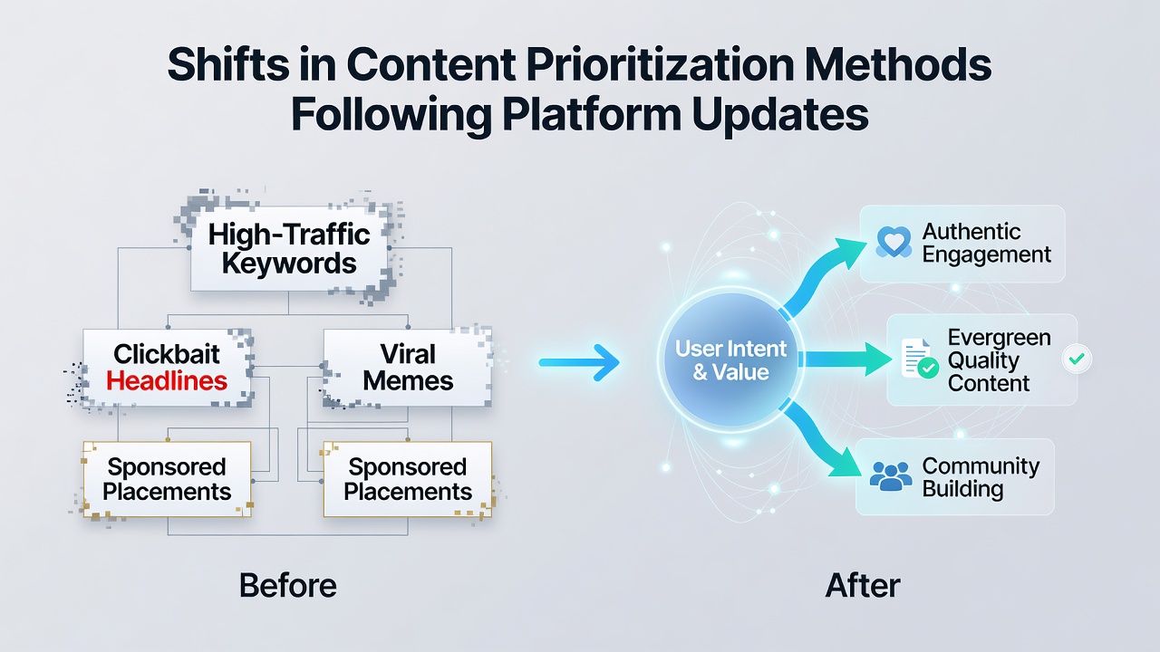 Shifts in Content Prioritization Methods Following Platform Updates